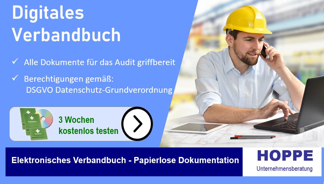 10 x Verbandbuch / Meldebuch gemäß DGUV Information 204-021 in